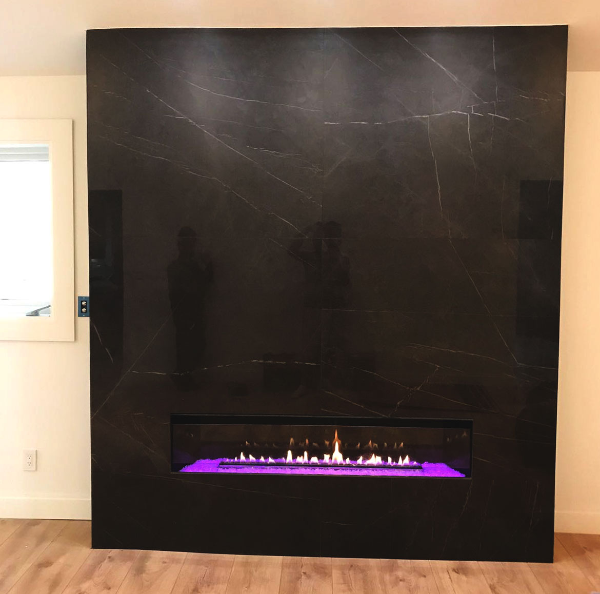 Black chimney.